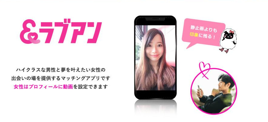 ラブアンの動画プロフィールを説明する公式サイトの記載