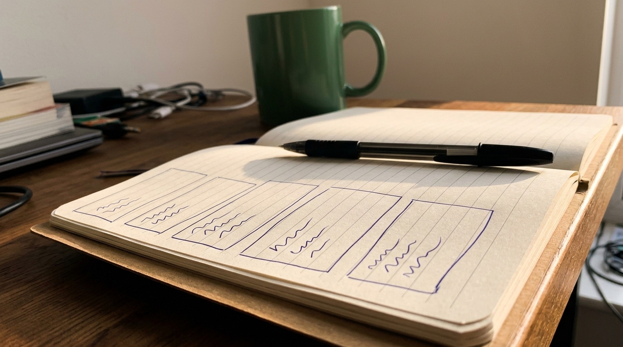 ワクワクメールの掲示板の使い方を書き出したノート